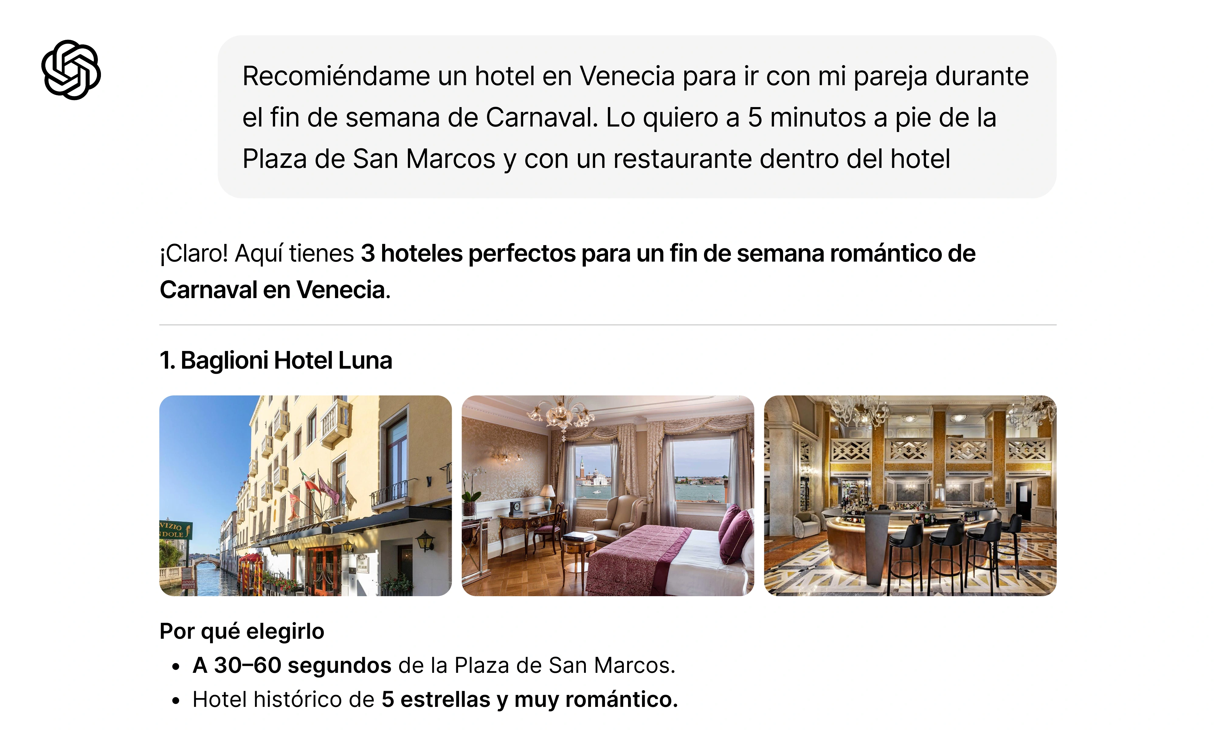 Resultados de búsqueda actuales con visibilidad para la propiedad